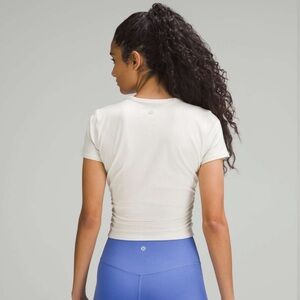Lululemon All It Takes Ribbed Nulu T-Shirt Bone